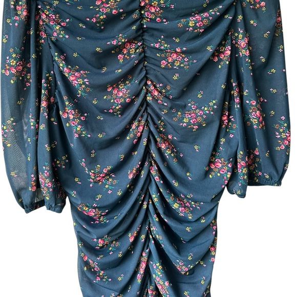 Charles Henry Floral Ruched Dress NWT - Picture 8 of 14